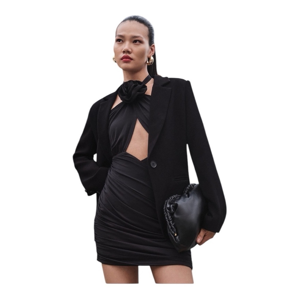ENDLESS ROSE Corsage Cutout Ruched Mini Dress - Picture 3 of 3